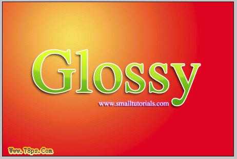 Photoshop 漂亮的绿色水晶字效果