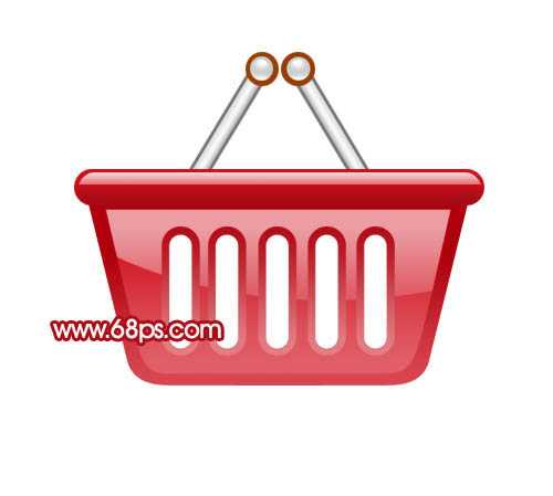 Photoshop 一个水晶风格的篮子图标