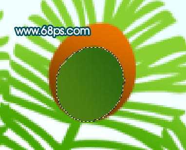 Photoshop打造一只非常可爱的卡通效果的绿孔雀