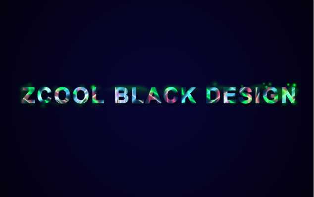 Photoshop打造绚丽的彩色光影字