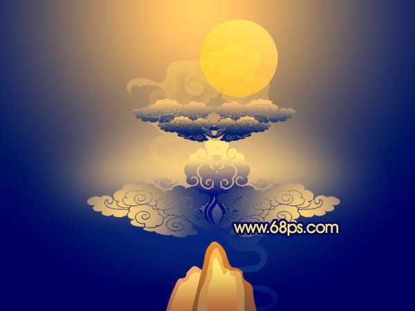 Photosho打造祥和喜庆的中秋节贺卡