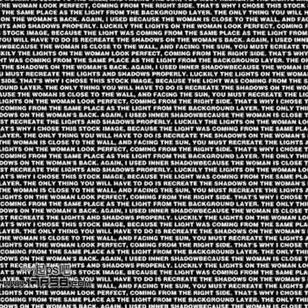 photoshop设计制作出由文字组成美女照片的效果