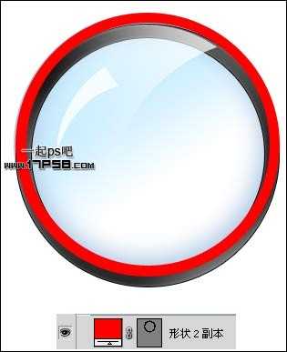 photoshop利用路径及图层样式制作出逼真精致的放大镜