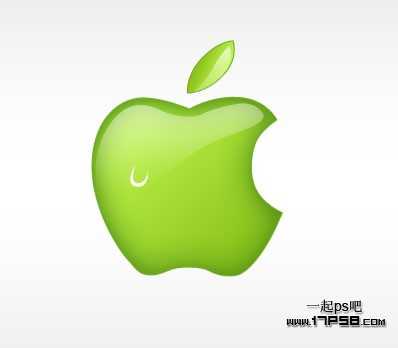 photoshop设计制作出绿色苹果壁纸效果