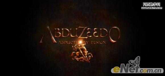 Photoshop快速制作金属3D文字特效