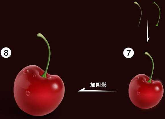 photoshop绘制逼真的樱桃教程