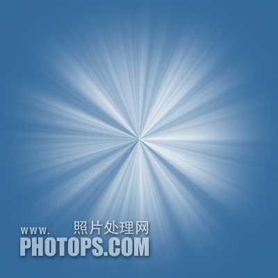 ps利用通道及滤镜制作柔和白色的放射光束