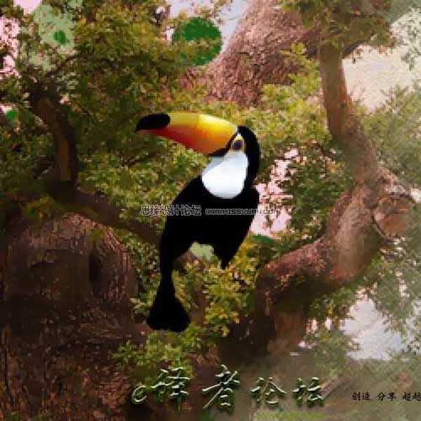 Photoshop合成魔幻虚构的水彩画效果图