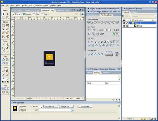 fireworks入门教程:用fireworks进行图标刻画设计细节