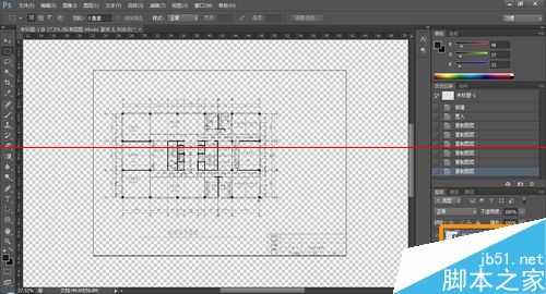 ps怎么导入cad的技术图纸?