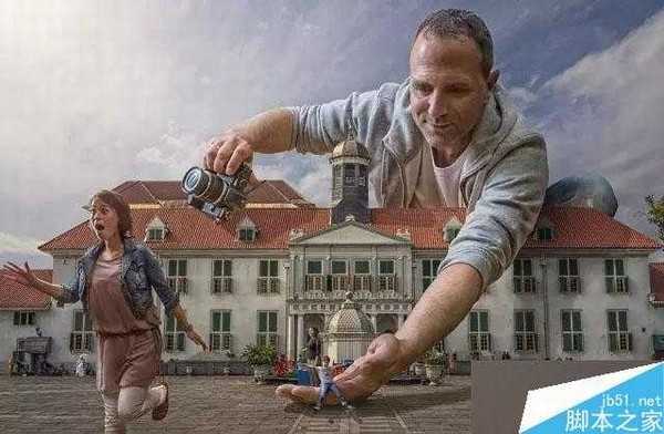 PS将孩子身上的童趣与天马行空的创意结合组成的图片