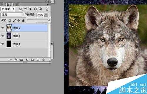 PS制作创意的杀破狼2星空海报