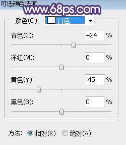 Photoshop调制出小清新蓝黄色树边人物图片