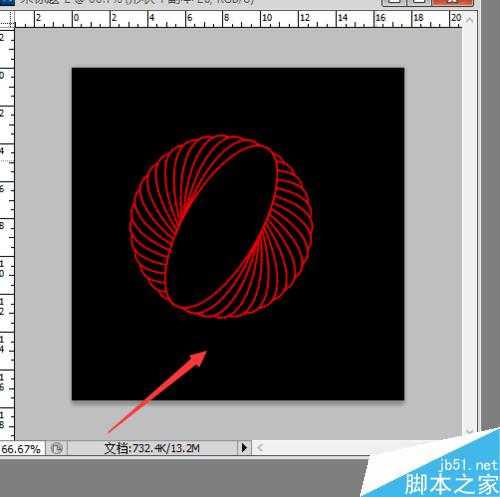 用PS动作命令制作漂亮的五彩光环