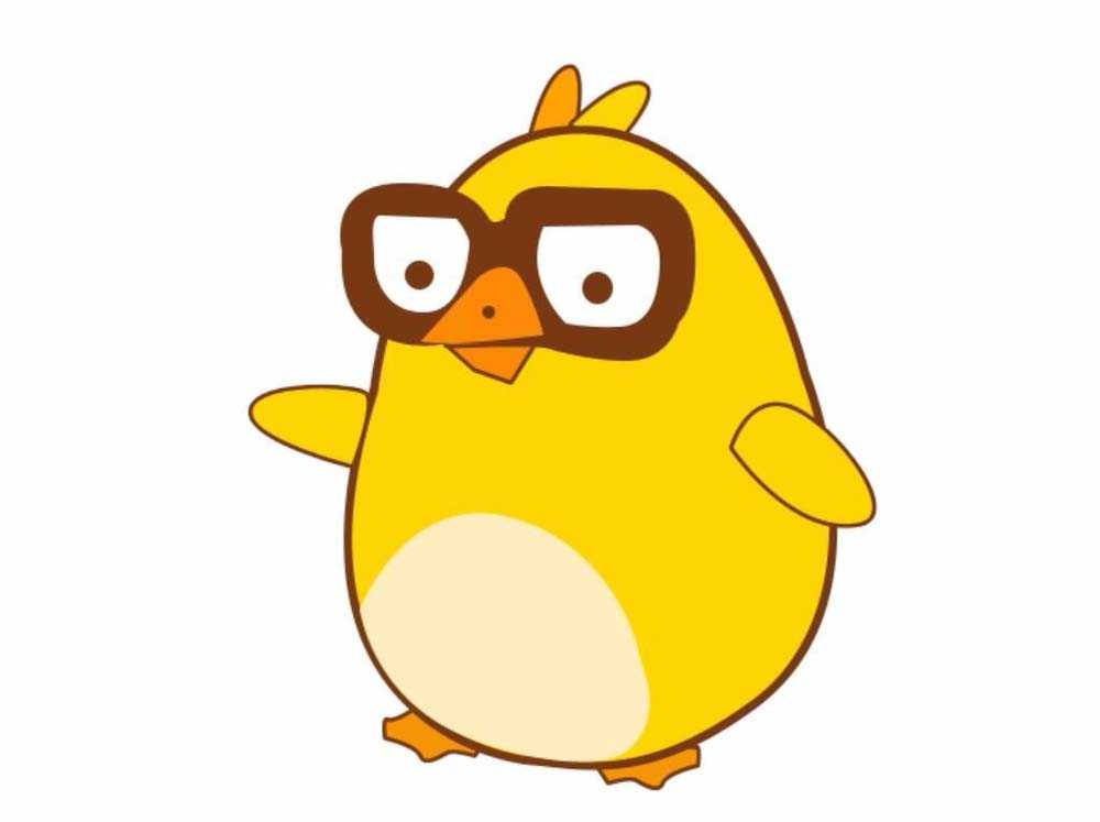 ps怎么画一个可爱笨拙的小黄鸟?