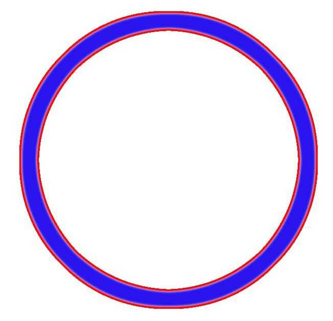 ps怎么绘制带有彩色边框的圆环?