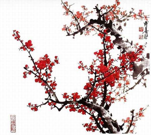 ps怎么使用通道抠梅花?ps利用通道对梅花水墨画抠图教程