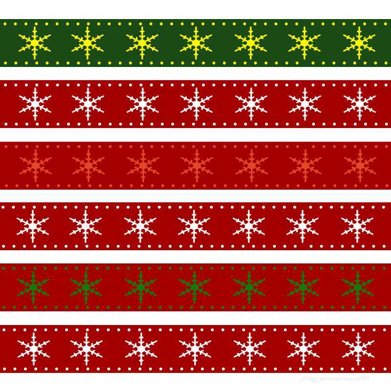 ps怎么设计圣诞节风格的花边或彩带?