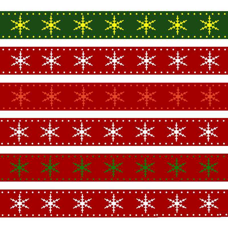 ps怎么设计圣诞节风格的花边或彩带?