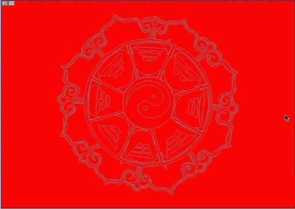 ps怎么制作类似太极图形的图案?