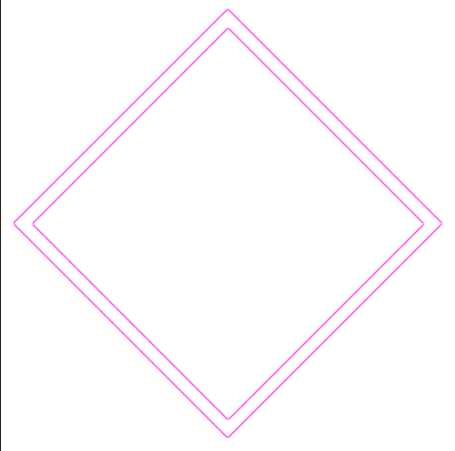 PS怎么绘制菱形双边框? ps菱形边框四种设计方法