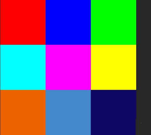 PS怎么制作九色图效果? PS九宫格色块的画法